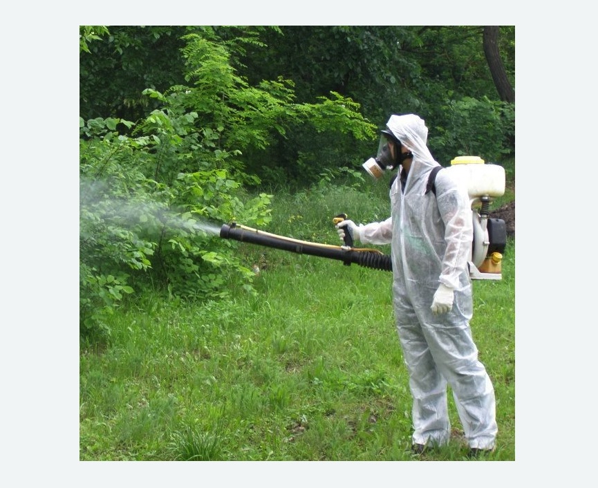 обработка территории от клещей в Русско-Высоцком