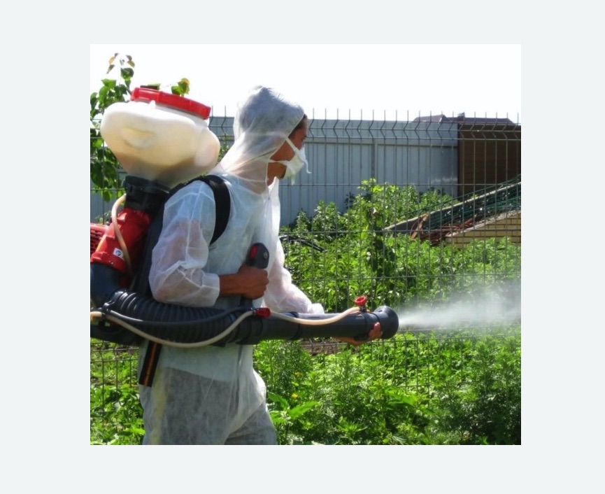 Акарицидная обработка территории в Русско-Высоцком